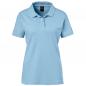 Preview: EXNER Damen-Polo-Shirt 100% Baumwolle light blue