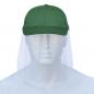 Preview: Basecap Visierschild Gesichtsschutz Gesichtsvisier grün