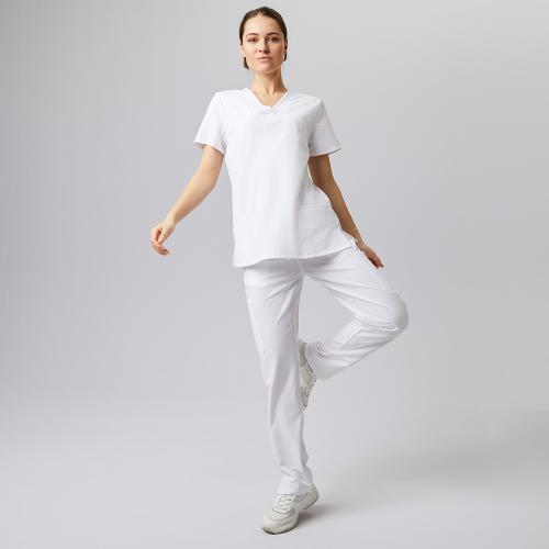 EXNER | Damen Schlupfkasack Sportsline regular fit weiß (Nr. 704)