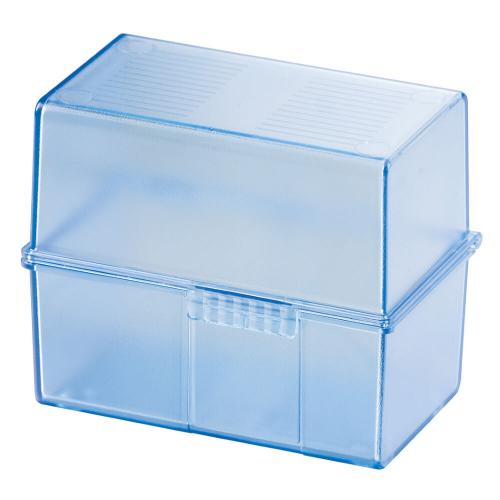 HAN Karteibox DIN A7 quer (transluzent blau) 977-64