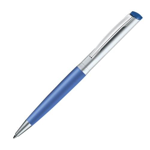 Stempelkugelschreiber Diagonal Color (blau-silber)