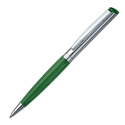 Stempelkugelschreiber Diagonal Wave (grün-silber)
