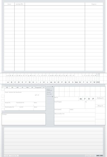 MED+ORG Set Karteikarten A5 (Standard)