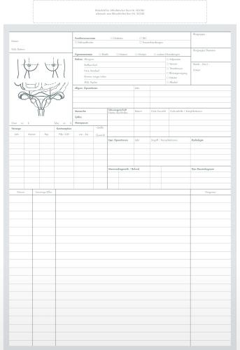 MED+ORG Set Karteikarten A5 - Gynäkologie