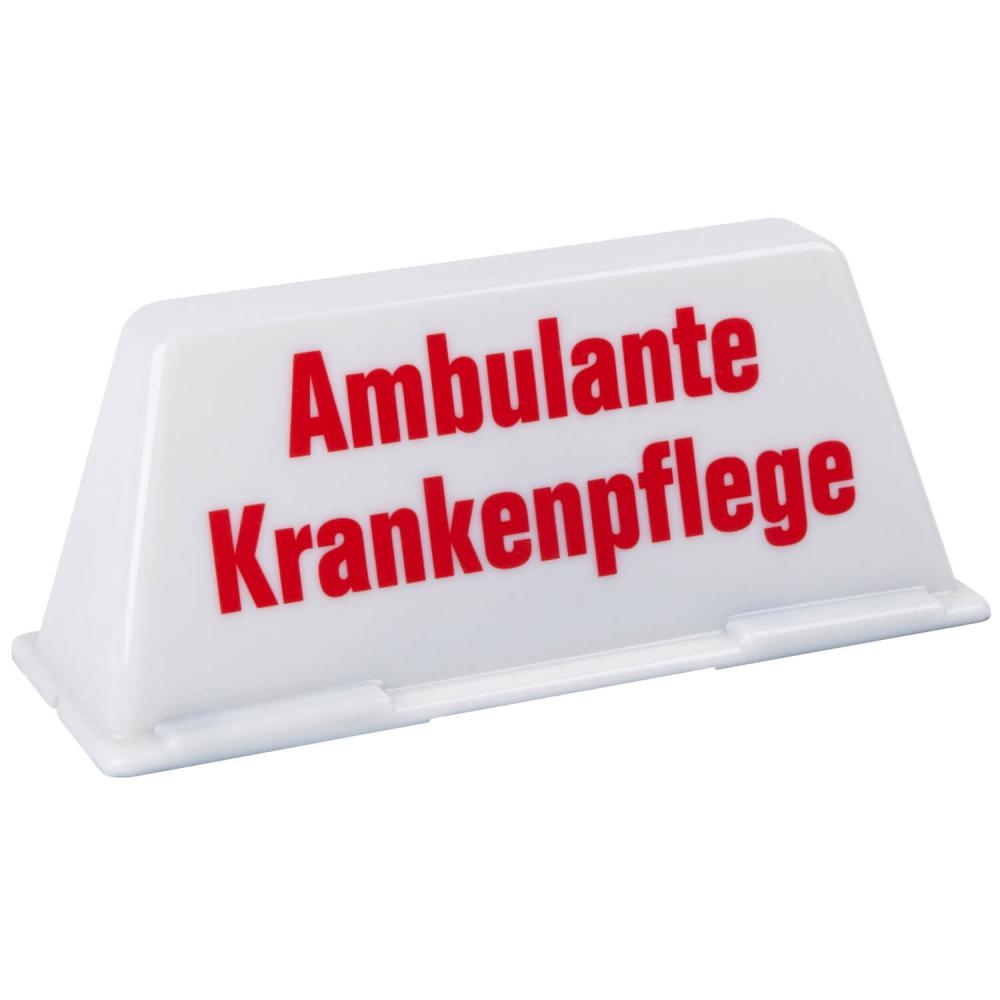 Dachschild Ambulante Krankenpflege (weiß / rot)