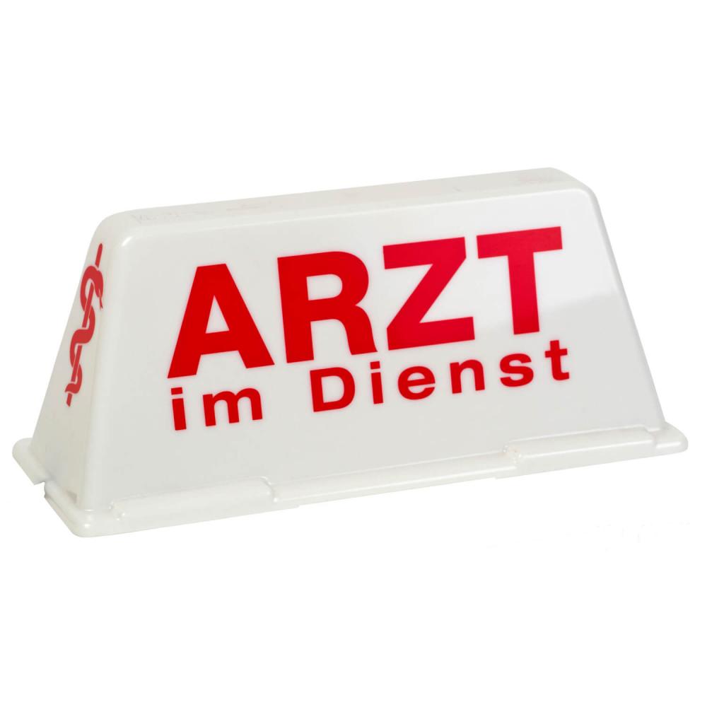 Dachschild Arzt im Dienst unbeleuchtet