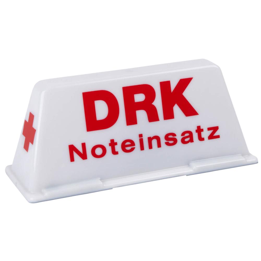 Dachschild DRK Noteinsatz weiss / rot (unbeleuchtet)