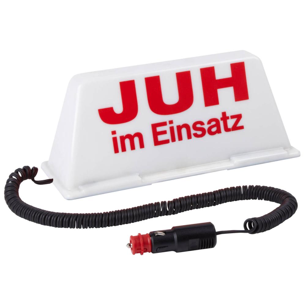 Dachschild JUH im Einsatz weiss / rot (beleuchtet)