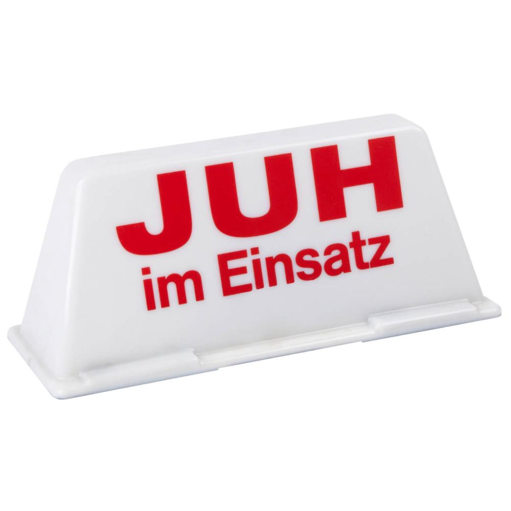 Dachschild JUH im Einsatz weiss / rot (unbeleuchtet)