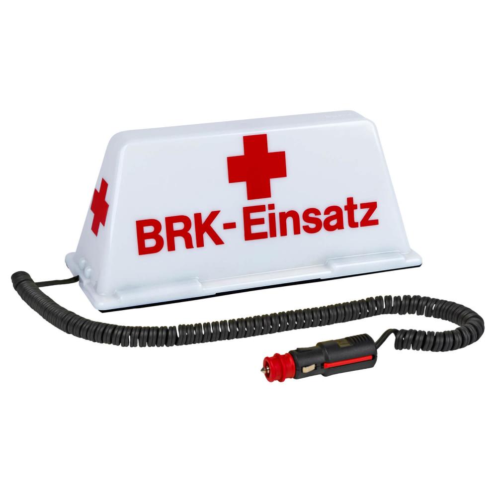 Dachschild BRK-Einsatz beleuchtet