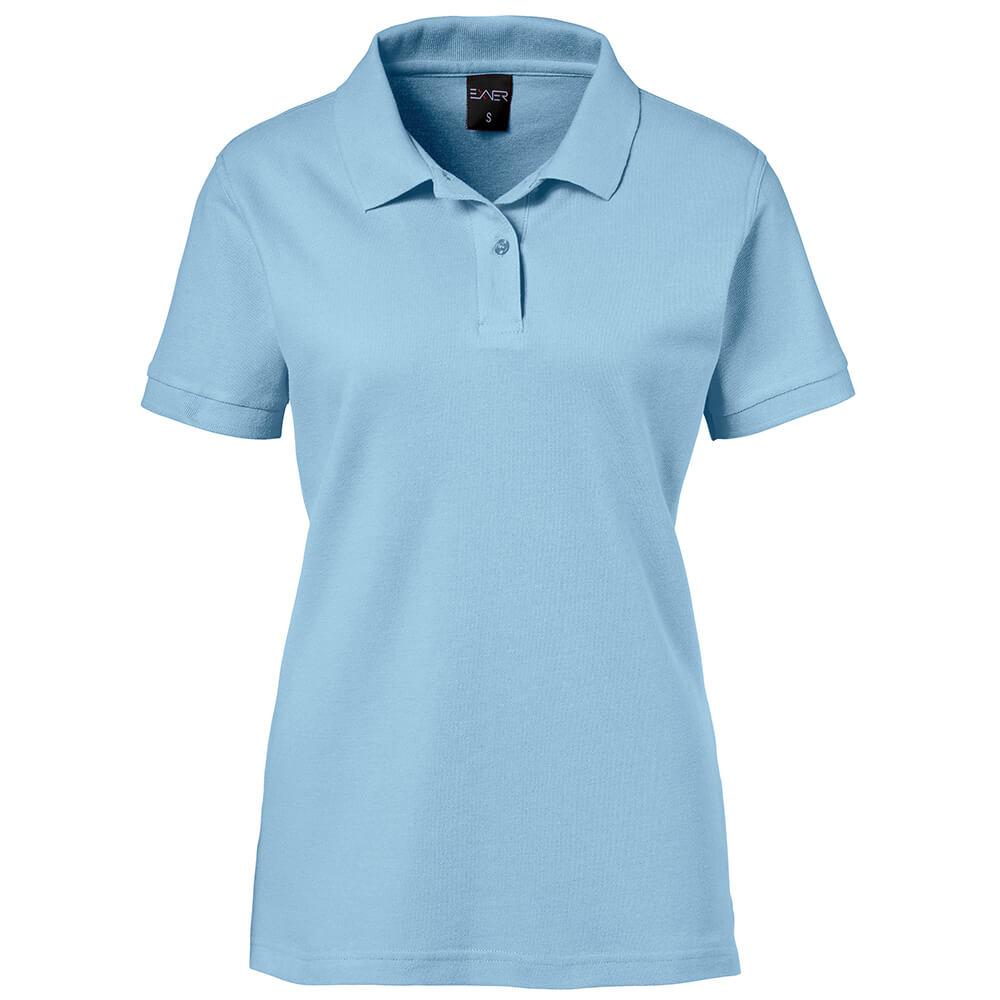 EXNER Damen-Polo-Shirt 100% Baumwolle light blue