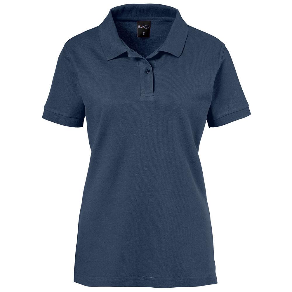 EXNER Damen-Polo-Shirt 100% Baumwolle navy blue