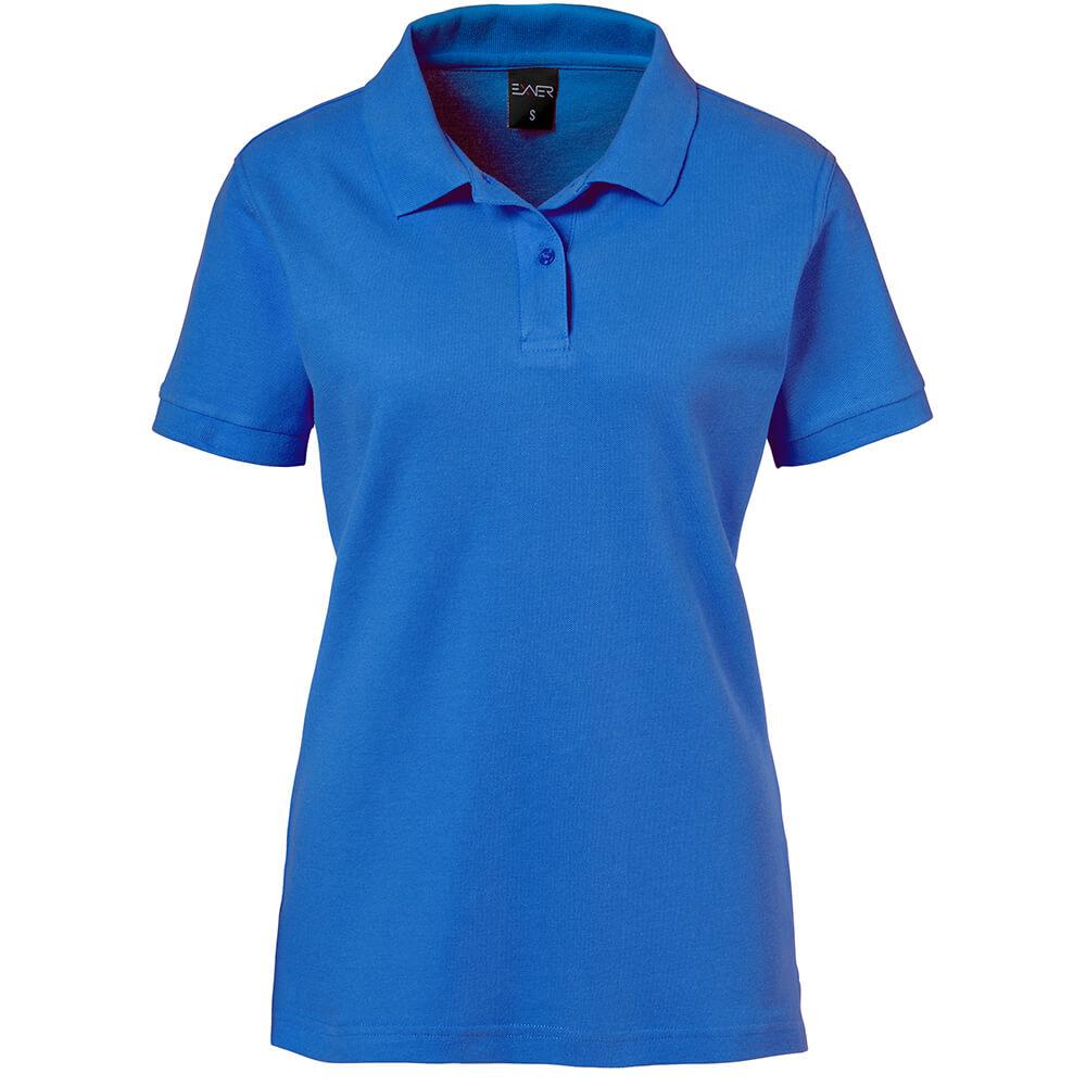 EXNER Damen-Polo-Shirt 100% Baumwolle royal blue