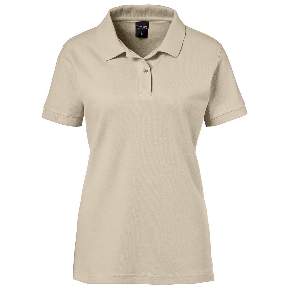 EXNER Damen-Polo-Shirt 100% Baumwolle sand