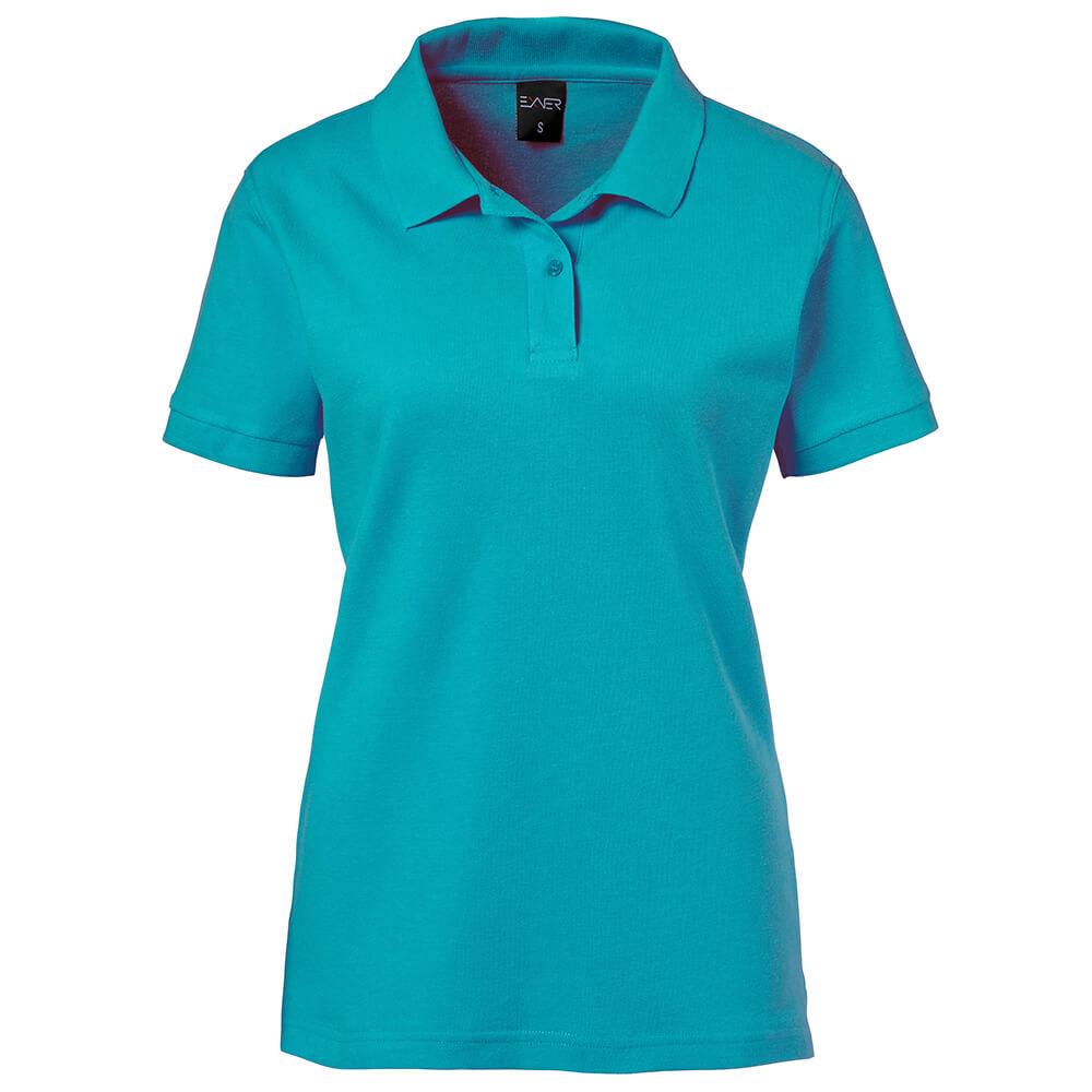 EXNER Damen-Polo-Shirt 100% Baumwolle teal