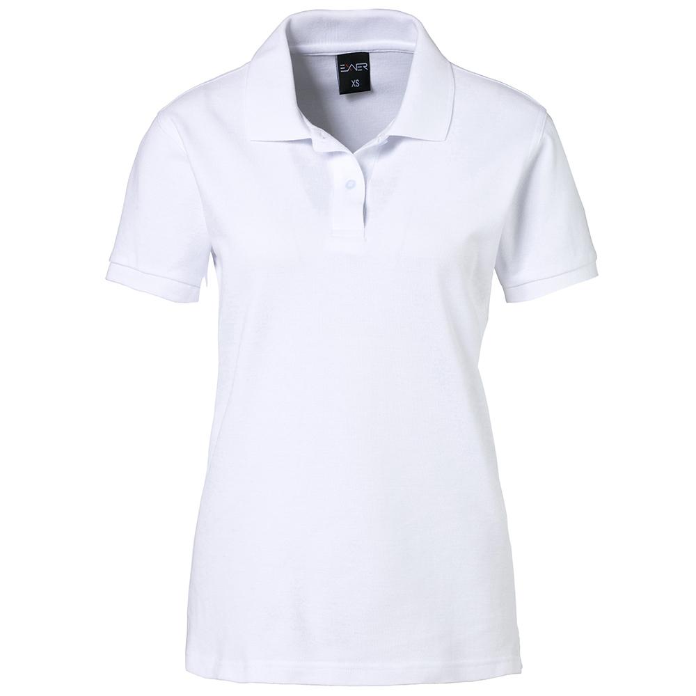 EXNER Damen-Polo-Shirt 100% Baumwolle weiss