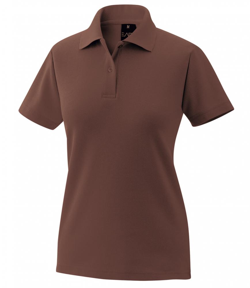 EXNER Damen-Polo-Shirt 65% Baumwolle toffee