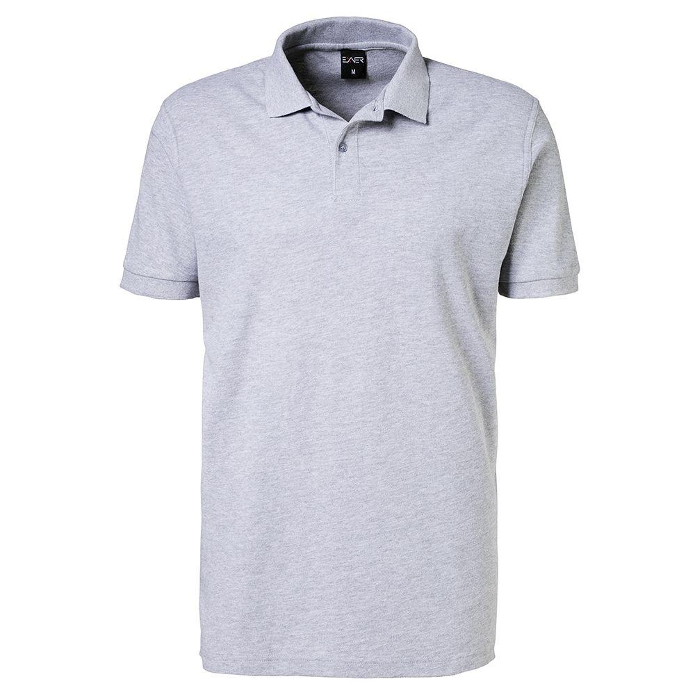 EXNER Polo-Shirt silbergrau 100% Baumwolle