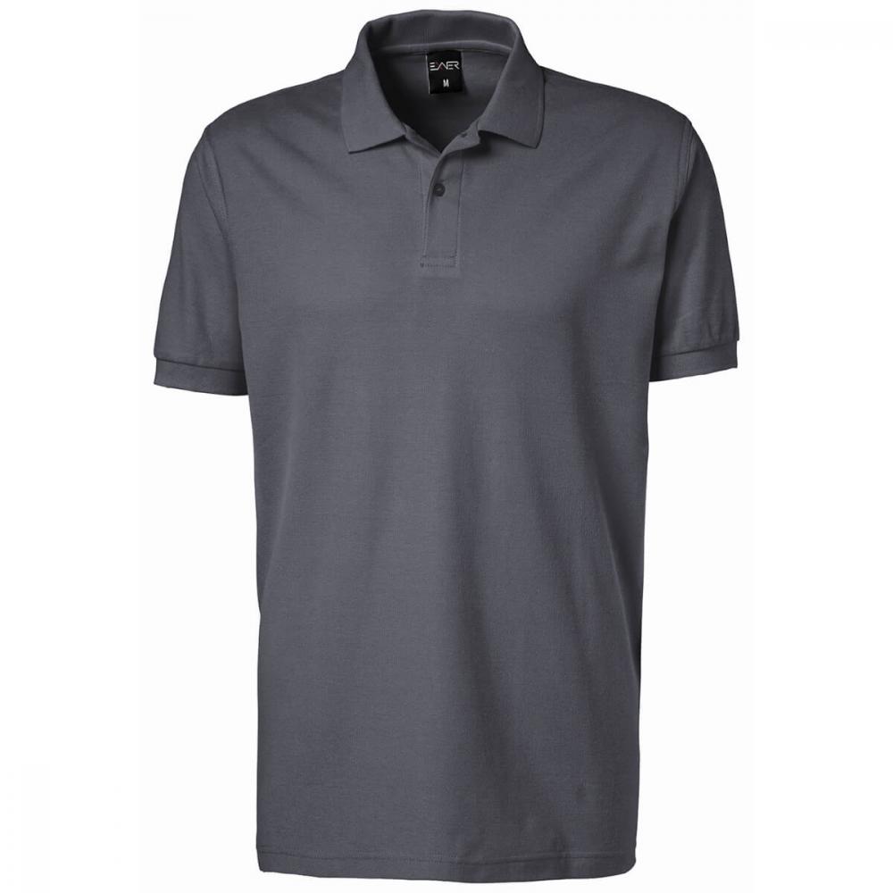 EXNER Polo-Shirt graphit 100% Baumwolle