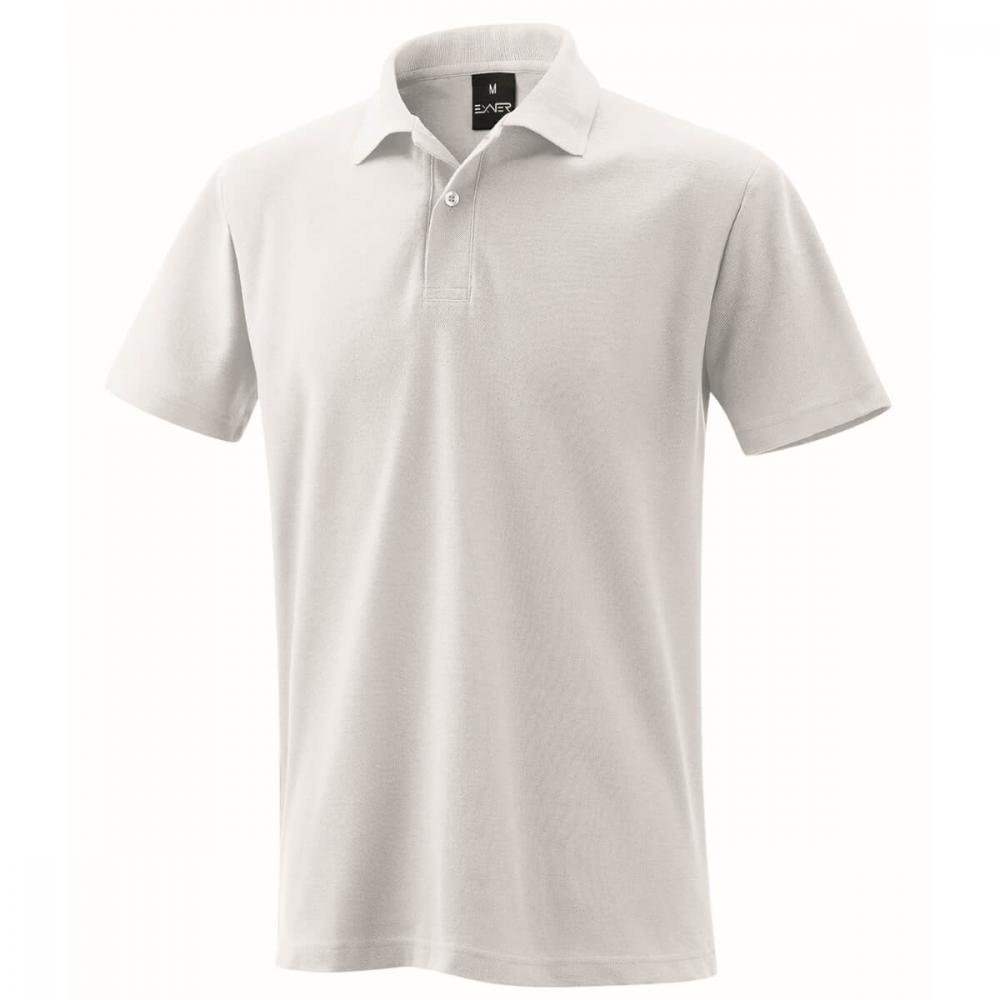 EXNER Polo-Shirt weiß 65% Baumwolle