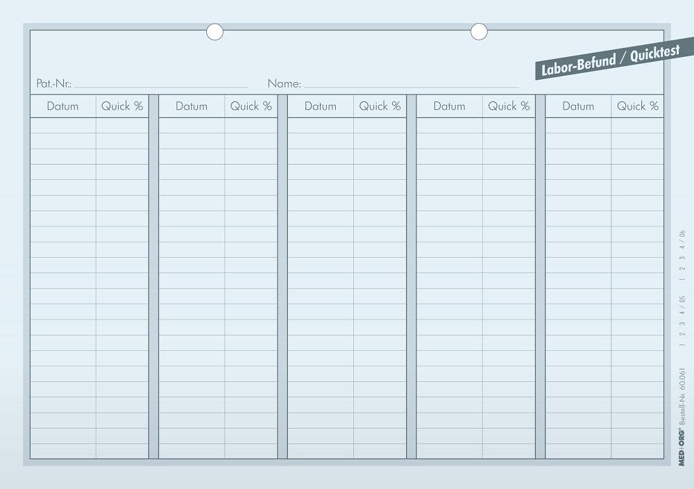 MED+ORG Laborbefund Quicktest