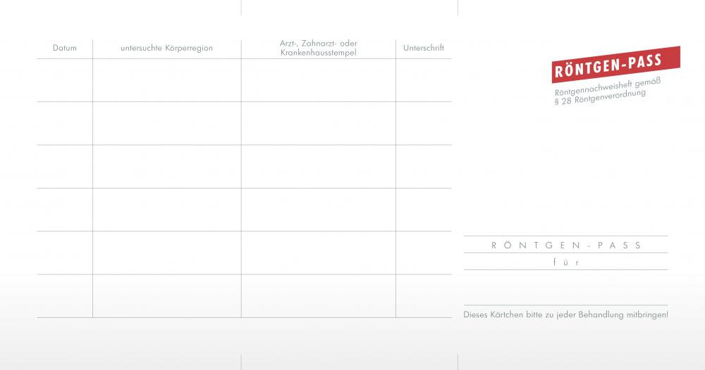 MED+ORG | Röntgenpass