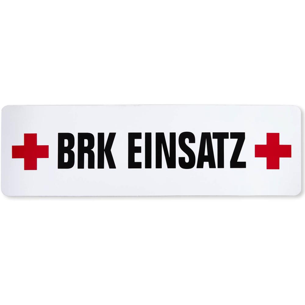 Magnetfolienschild BRK Einsatz für Notärzte und Einsatzfahrzeuge