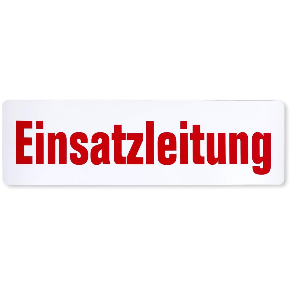 Magnetfolienschild Einsatzleitung für Notärzte und Einsatzfahrzeuge