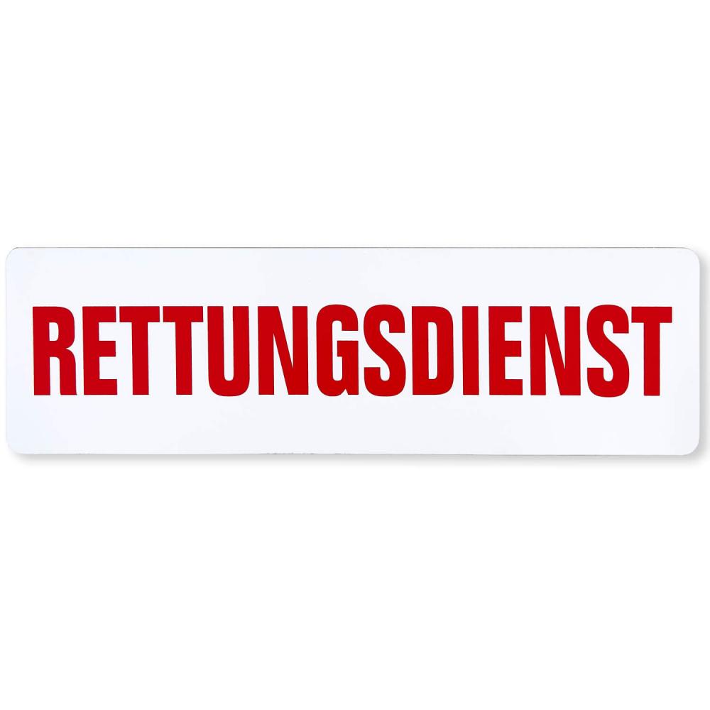 Magnetfolienschild Rettungsdienst für Notärzte und Einsatzfahrzeuge