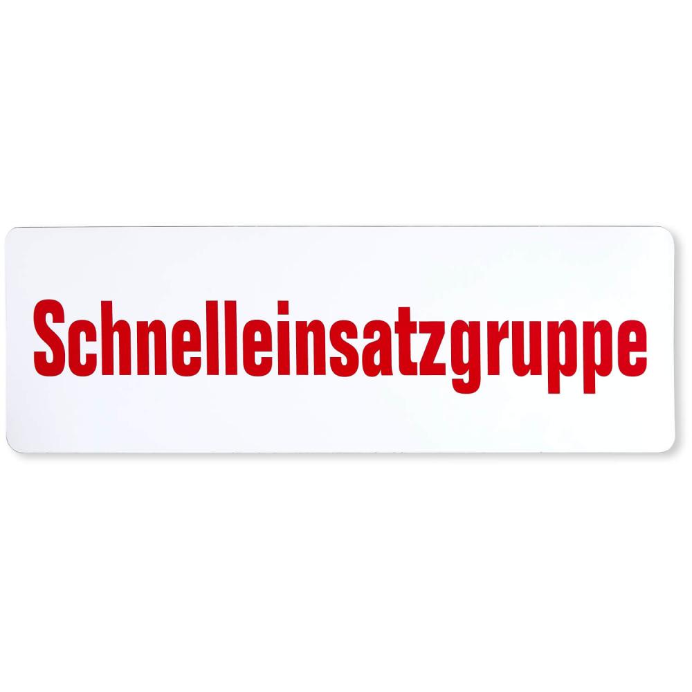 Magnetfolienschild Schnelleinsatzgruppe für Notärzte und Einsatzfahrzeuge