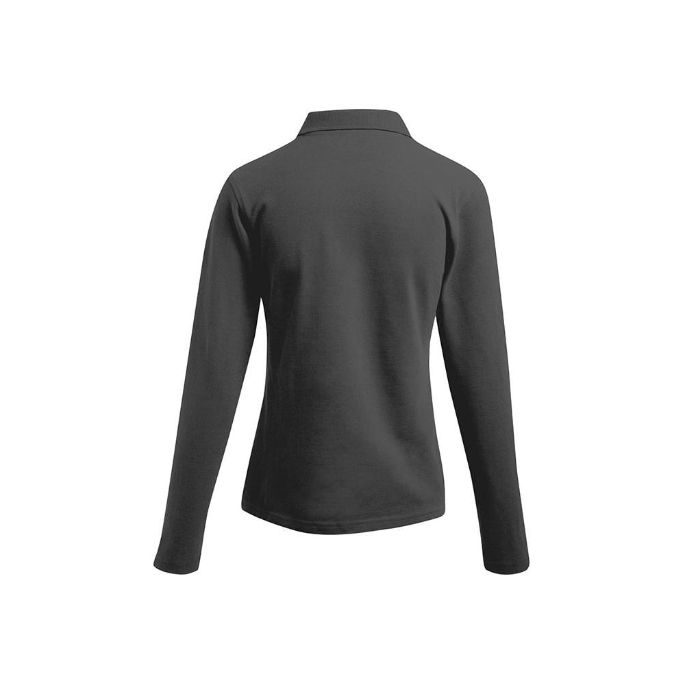 Promodoro | Damen Heavy Polo Longsleeve steel gray (E4605F)