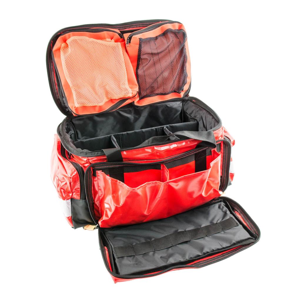 TEQLER Emergency Rettungstasche Notarzttasche Erste-Hilfe-Tasche LÜTTICH PVC rot